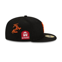 Load image into Gallery viewer, San Francisco Giants New Era MLB 59FIFTY 5950 Fitted Cap Hat Black Crown/Visor Orange Logo City Transit