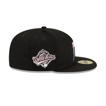 Load image into Gallery viewer, Florida Marlins New Era MLB 59FIFTY 5950 Fitted Cap Hat Black Crown/Visor White/Pink Logo Team Drip