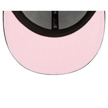 Load image into Gallery viewer, Houston Astros New Era MLB 59FIFTY 5950 Fitted Cap Hat Black Crown/Visor White/Pink Logo Team Drip