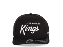 Load image into Gallery viewer, Los Angeles Kings '47 NHL Snapback Cap Hat Black Crown/Visor White Script Logo