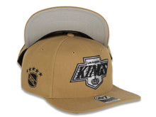 Load image into Gallery viewer, Los Angeles Kings '47 NHL Snapback Cap Hat Wheat Crown/Visor Black/Silver Vintage Logo