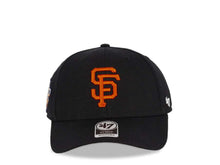 Load image into Gallery viewer, San Francisco Giants '47 Brand MLB MVP Adjustable Snapback Closure Cap Hat Team Color Black Crown/Visor Orange Logo 2010 World Series Side Patch Gray UV