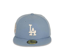 Load image into Gallery viewer, Los Angeles Dodgers New Era MLB 59Fifty 5950 Fitted Cap Hat Sky Blue Crown/Visor White Logo 2020 World Series Side Patch Pink UV