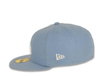 Load image into Gallery viewer, Los Angeles Dodgers New Era MLB 59Fifty 5950 Fitted Cap Hat Sky Blue Crown/Visor White Logo 2020 World Series Side Patch Pink UV