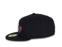 Load image into Gallery viewer, New York Yankees New Era MLB 59Fifty 5950 Fitted Cap Hat Team Color Navy Crown/Visor White Logo with Roses 1996 World Series Side Patch Pink UV
