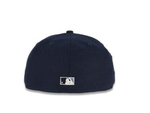 Load image into Gallery viewer, San Diego Padres New Era MLB 59Fifty 5950 Fitted Cap Hat Navy Crown/Visor White/Sky Blue Logo 2016 All-Star Game Side Patch Sky Blue UV