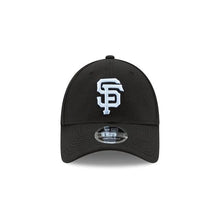 Load image into Gallery viewer, San Francisco Giants New Era MLB 9FORTY 940 Adjustable Cap Hat Black Crown/Visor Sky Blue Logo Father's Day 2020