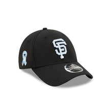 Load image into Gallery viewer, San Francisco Giants New Era MLB 9FORTY 940 Adjustable Cap Hat Black Crown/Visor Sky Blue Logo Father's Day 2020