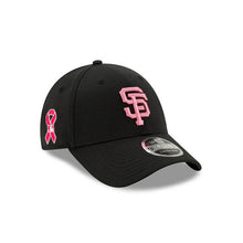 Load image into Gallery viewer, San Francisco Giants New Era MLB 9FORTY 940 Adjustable Cap Hat Black Crown/Visor Pink Logo Mother's Day 2020