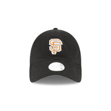 Load image into Gallery viewer, (Women) San Francisco Giants New Era 9TWENTY 920 Adjustable Cap Hat Black Crown/Visor Metallic Gold Logo