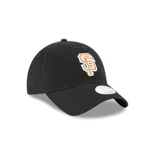 Load image into Gallery viewer, (Women) San Francisco Giants New Era 9TWENTY 920 Adjustable Cap Hat Black Crown/Visor Metallic Gold Logo