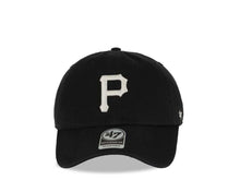 Load image into Gallery viewer, Pittsburgh Pirates '47 MLB Clean Up Adjustable Cap Hat Black Crown/Visor White Logo Pink UV
