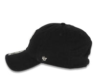 Load image into Gallery viewer, Pittsburgh Pirates '47 MLB Clean Up Adjustable Cap Hat Black Crown/Visor White Logo Pink UV