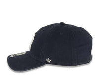 Load image into Gallery viewer, New York Yankees '47 MLB Clean Up Adjustable Cap Hat Navy Crown/Visor White Logo Pink UV