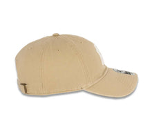 Load image into Gallery viewer, New York Yankees '47 MLB Clean Up Adjustable Cap Hat Khaki Crown/Visor White Logo Sky Blue UV