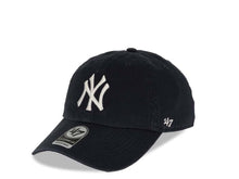 Load image into Gallery viewer, New York Yankees '47 Brand MLB Clean Up Adjustable Cap Hat Team Color Navy Crown/Visor White Logo 1996 World Series Side Patch Gray UV