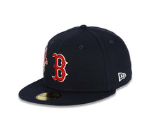 Load image into Gallery viewer, Boston Red Sox New Era MLB 59FIFTY 5950 Fitted Cap Hat Team Color Navy Crown/Visor Red/White Logo City Cluster