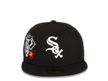 Load image into Gallery viewer, Chicago White Sox New Era MLB 59FIFTY 5950 Fitted Cap Hat Black Crown/Visor White Logo City Cluster