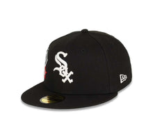 Load image into Gallery viewer, Chicago White Sox New Era MLB 59FIFTY 5950 Fitted Cap Hat Black Crown/Visor White Logo City Cluster