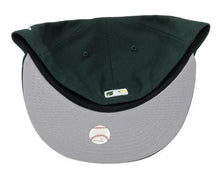 Load image into Gallery viewer, Oakland Athletics New Era MLB 59FIFTY 5950 Fitted Cap Hat Dark Green Crown/Visor White Logo City Cluster