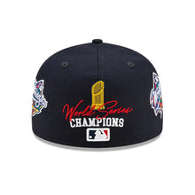 Load image into Gallery viewer, New York Yankees New Era MLB 59FIFTY 5950 Fitted Cap Hat Navy Crown/Visor Team Color Logo (27x Count The Rings)