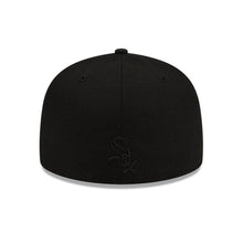 Load image into Gallery viewer, Chicago White Sox New Era MLB 59FIFTY 5950 Fitted Cap Hat Black Crown/Visor White/Red/Sky Blue Logo Team Fire Flame