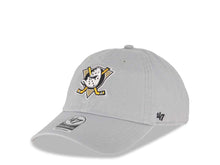 Load image into Gallery viewer, Mighty Ducks '47 NHL Clean Up Adjustable Cap Hat Gray Crown/Visor Team Color Logo