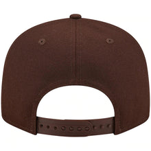 Load image into Gallery viewer, San Diego Padres New Era MLB 9FIFTY 950 Snapback Cap Hat Dark Brown Crown/Visor Yellow Logo (Logo State)