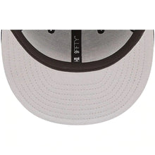 Load image into Gallery viewer, San Diego Padres New Era MLB 9FIFTY 950 Snapback Cap Hat Dark Brown Crown/Visor Yellow Logo (Logo State)