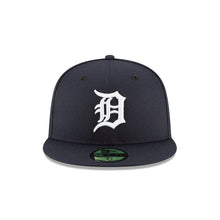 Load image into Gallery viewer, (Youth) Detroit Tigers New Era MLB 59FIFTY 5950 Fitted Cap Hat Navy Crown/Visor White Logo