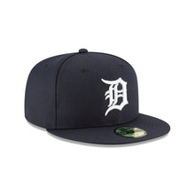 Load image into Gallery viewer, (Youth) Detroit Tigers New Era MLB 59FIFTY 5950 Fitted Cap Hat Navy Crown/Visor White Logo