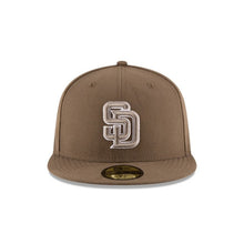 Load image into Gallery viewer, (Youth) San Diego Padres New Era MLB 59FIFTY 5950 Fitted Cap Hat Olive Crown/Visor Olive/White Logo