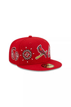 Load image into Gallery viewer, St. Louis Cardinals New Era MLB 59FIFTY 5950 Fitted Cap Hat Red Crown/Visor Team Color “Bird” Logo (Paisley)
