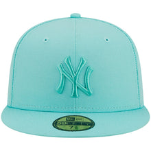Load image into Gallery viewer, New York Yankees New Era MLB 59FIFTY 5950 Fitted Cap Hat Blue Tint Crown/Visor Blue Tint Logo (Color Pack)