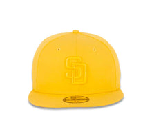Load image into Gallery viewer, San Diego Padres New Era MLB 59FIFTY 5950 Fitted Cap Hat Yellow Crown/Visor Yellow Logo (Color Pack)