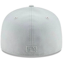 Load image into Gallery viewer, Atlanta Braves New Era MLB 59FIFTY 5950 Fitted Cap Hat Medium Silver (Light Gray) Crown/Visor Medium Silver (Light Gray) Logo (Color Pack)
