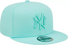 Load image into Gallery viewer, New York Yankees New Era MLB 9FIFTY 950 Color Pack Snapback Cap Hat Blue Tint Crown/Visor Blue Tint Logo