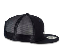 Load image into Gallery viewer, Atlanta Braves New Era MLB 9FIFTY 950 Mesh Trucker Snapback Cap Hat Navy Crown/Visor White Logo