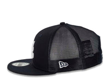 Load image into Gallery viewer, Atlanta Braves New Era MLB 9FIFTY 950 Mesh Trucker Snapback Cap Hat Navy Crown/Visor White Logo
