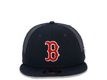 Load image into Gallery viewer, Boston Red Sox New Era MLB 9FIFTY 950 Mesh Trucker Snapback Cap Hat Navy Crown/Visor Team Color Logo