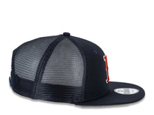 Load image into Gallery viewer, Boston Red Sox New Era MLB 9FIFTY 950 Mesh Trucker Snapback Cap Hat Navy Crown/Visor Team Color Logo
