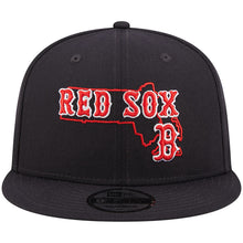 Load image into Gallery viewer, Boston Red Sox New Era MLB 9FIFTY 950 Snapback Cap Hat Navy Crown/Visor Team Color Logo (Logo State)