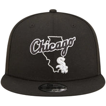 Load image into Gallery viewer, Chicago White Sox New Era MLB 9FIFTY 950 Snapback Cap Hat Black Crown/Visor White Logo (Logo State)