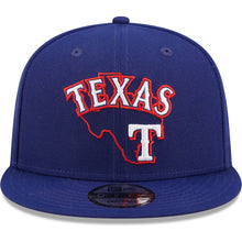 Load image into Gallery viewer, Texas Rangers New Era MLB 9FIFTY 950 Snapback Cap Hat Royal Blue Crown/Visor Team Color Logo (Logo State)