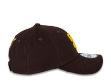 Load image into Gallery viewer, San Diego Padres New Era MLB 9FORTY 940 Adjustable Cap Hat Dark Brown Crown/Visor Yellow Logo Friar Back Logo