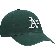 Load image into Gallery viewer, Oakland Athletics '47 MLB Clean Up Adjustable Cap Hat Dark Green Crown/Visor White Logo