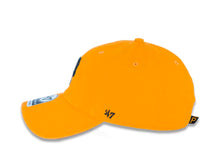 Load image into Gallery viewer, Pittsburgh Pirates '47 MLB Clean Up Adjustable Cap Hat Gold Crown/Visor Black Logo