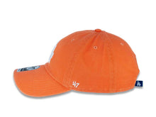 Load image into Gallery viewer, Los Angeles Dodgers '47 Brand MLB Clean Up Adjustable Cap Hat Mango Orange Crown/Visor White Logo