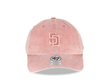 Load image into Gallery viewer, (Women) San Diego Padres '47 Brand MLB Clean Up Adjustable Cap Hat Misty Pink Crown/Visor Misty Pink Logo