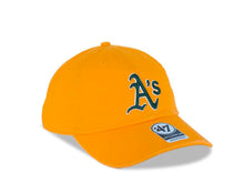 Load image into Gallery viewer, Oakland Athletics '47 MLB Clean Up Adjustable Cap Hat Gold Crown/Visor Dark Green/White Logo